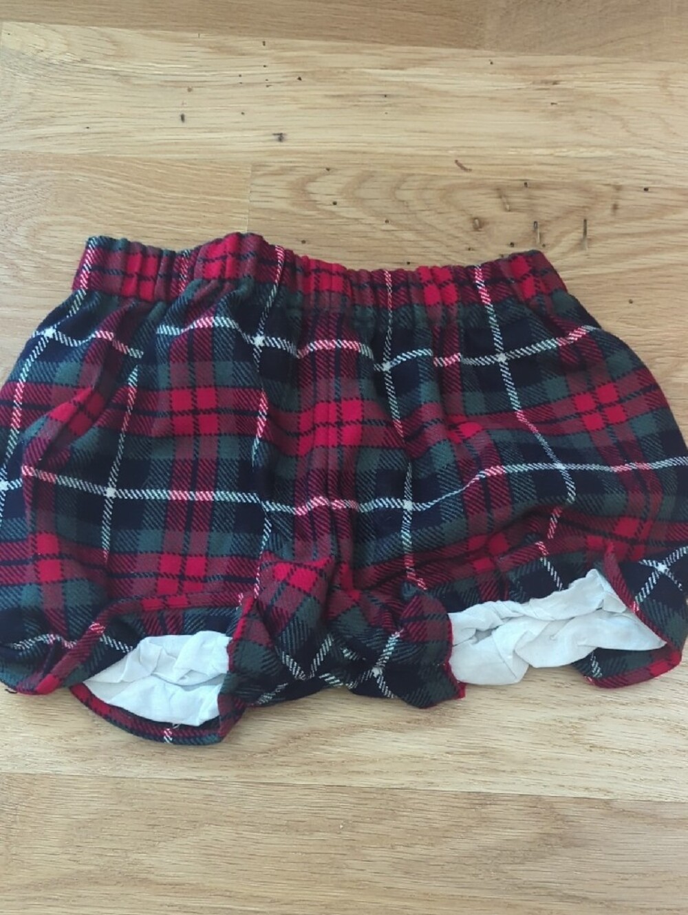 Oh Shana! Girls Red Plaid Holiday Dress with Floral Embroidery - Picture 3 of 4